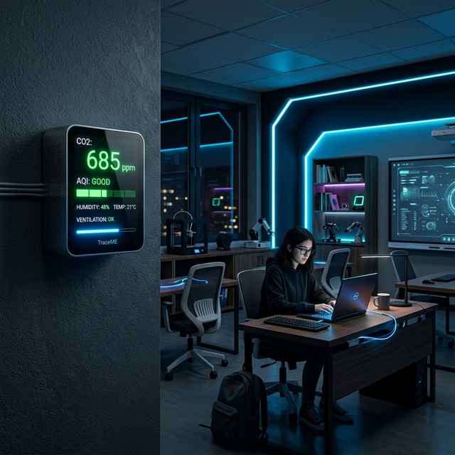 Measuring indoor CO2 & air quality Use Case